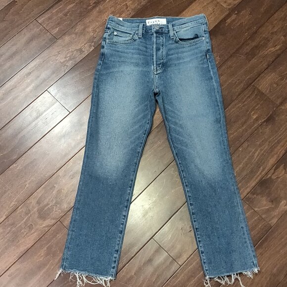 Frank & Eileen Cork The Everyday Jean Straight Leg Raw Hem SIZE 30 - Picture 7 of 9